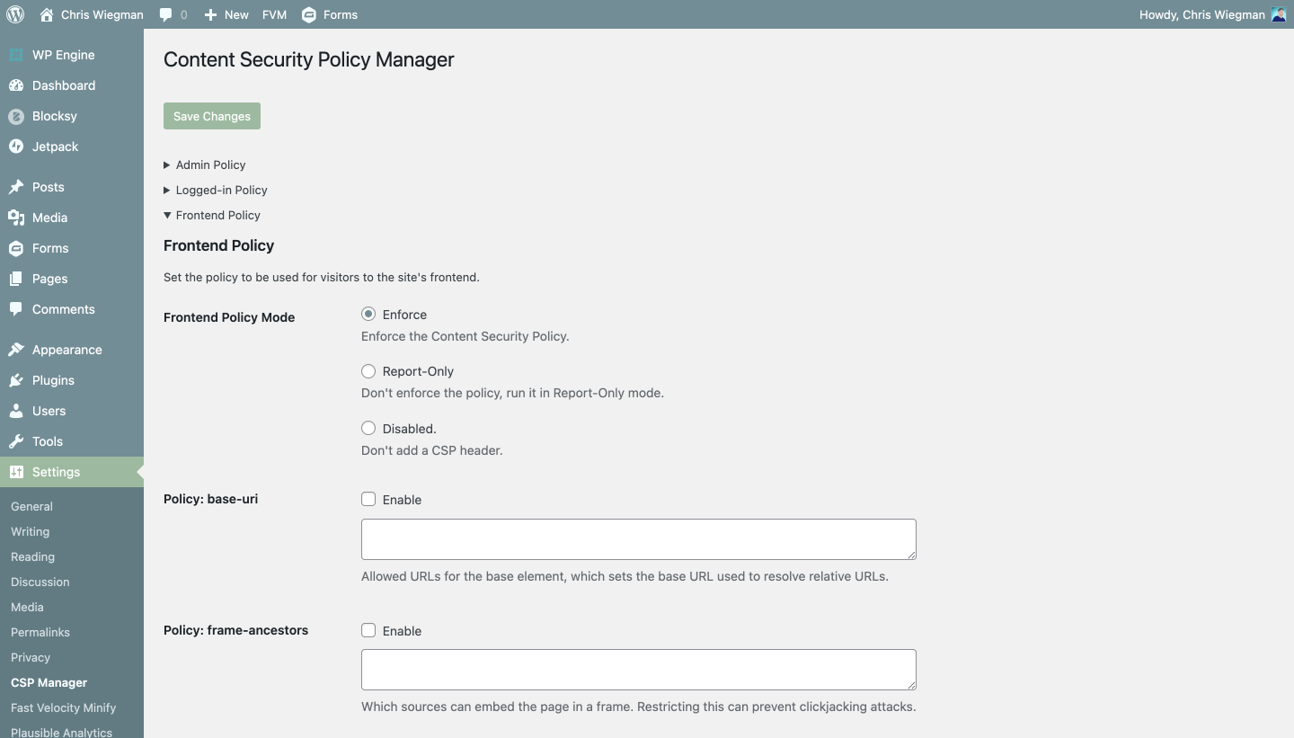 {{0xc0034c8550 0xc0034c8550 /images/2021/10/csp-manager-settings.png You can choose to test your settings by setting the plugin to 'Report Only' and look at your developer tools for issues. You can choose to test your settings by setting the plugin to &lsquo;Report Only&rsquo; and look at your developer tools for issues. You can choose to test your settings by setting the plugin to &lsquo;Report Only&rsquo; and look at your developer tools for issues. 0xc001b706c0} 0 true}