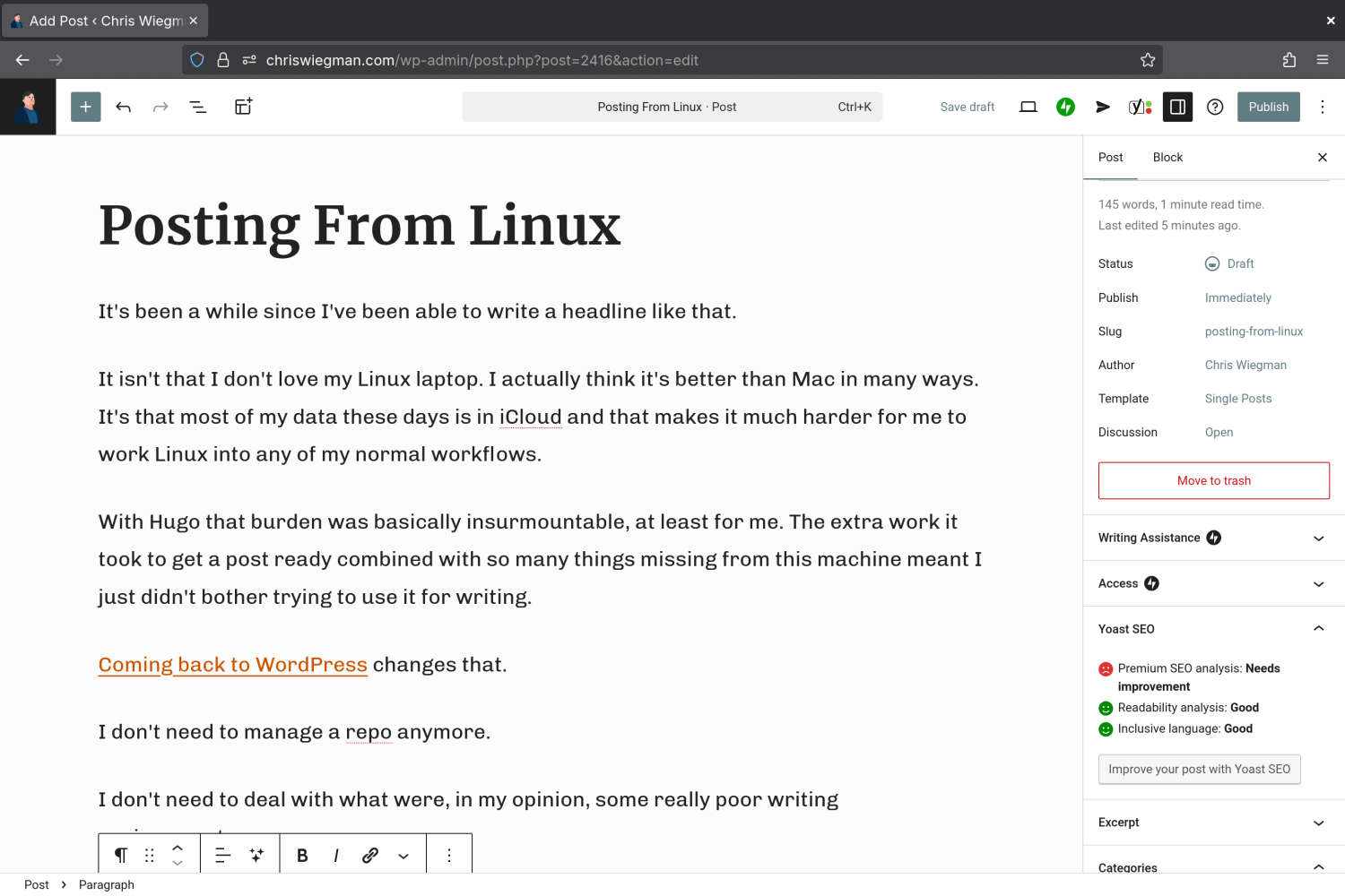 Posting From Linux
